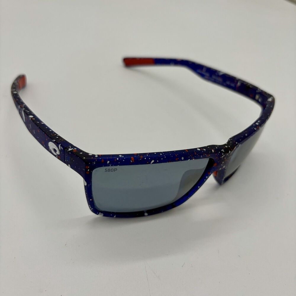 Costa Del Mar Rinconcito USA Blue Splatter RIC 404 580P Polarized Sunglasses LE